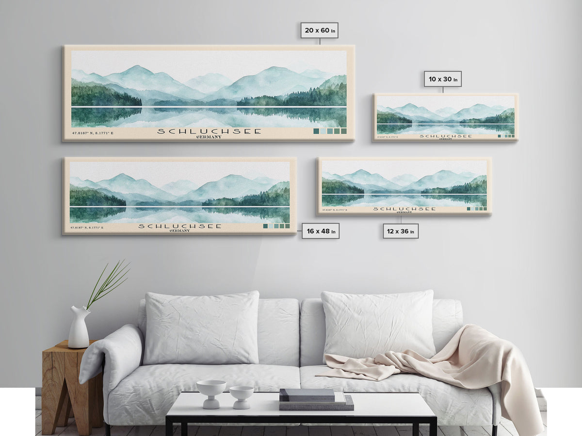 Schluchsee, Germany Watercolor Print, Vacation Gift, Germany Wall Art, Beach Painting, Beach Decor, Beach Or Lakehouse Art