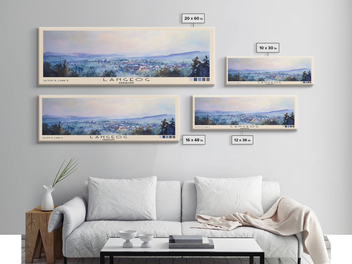 langeog, Germany Watercolor Print, Vacation Gift, Germany Wall Art, Vacation Wall Art, Vacatation Memories, Beach Decor, Beach Or Lakehouse Art