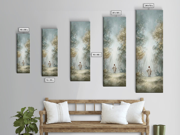 Light Of Mercy – Framed Canvas Print – Tall Narrow Wall Art – Christian Wall Art – Jesus Painting – Christian Art Canvas