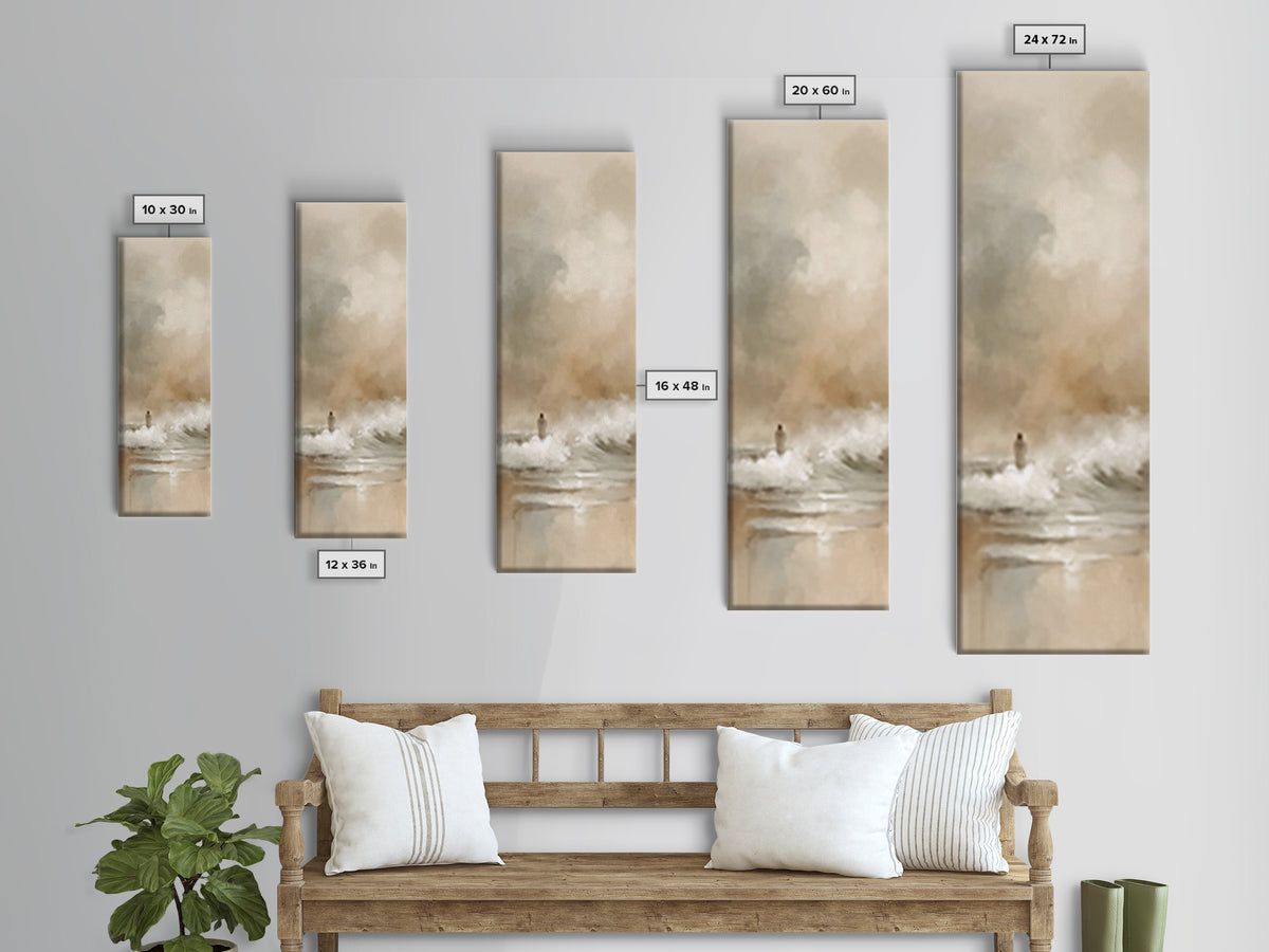 Fields Of Joy – Framed Canvas Print – Skinny Art – Christian Wall Art – Jesus Painting – Christian Art Canvas
