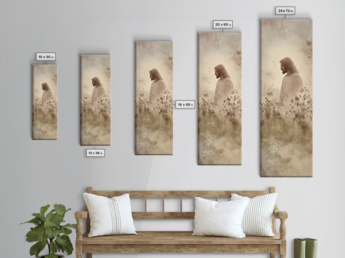 Quiet Redeemer – Framed Canvas Print – Skinny Art – Christian Art Canvas – Jesus Painting – Christian Wall Art – Christian Gift