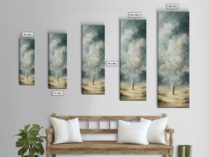 Cloudway Faith – Framed Canvas Print – Narrow Art – Christian Art Canvas – Jesus Painting – Christian Wall Art – Christian Art