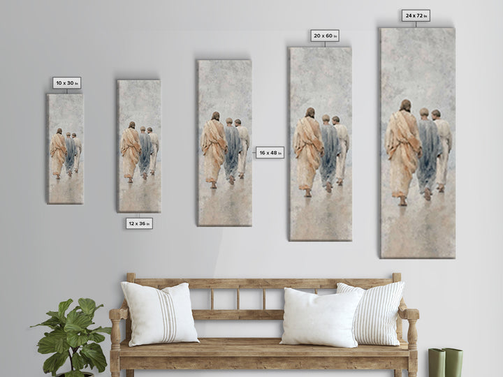 Path Of Grace – Framed Canvas Print – Christian Wall Art – Christian Art Canvas – Jesus Painting – Tall Narrow Wall Art – Christian Art