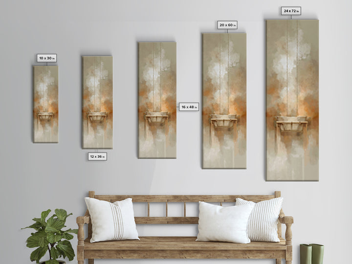 Humble Advent Cradle – Framed Canvas Print – Christian Wall Art – Skinny Art – Christmas Art – Christian Christmas Decor – Modern Christian