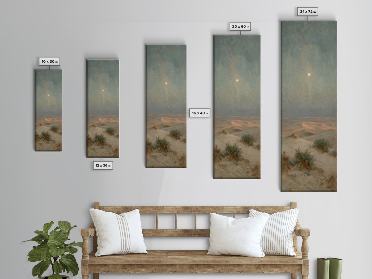 Wilderness Star Hope – Framed Canvas Print – Christian Art Canvas – Christian Wall Art – Christmas Art – Tall Narrow Wall Art – Christian C