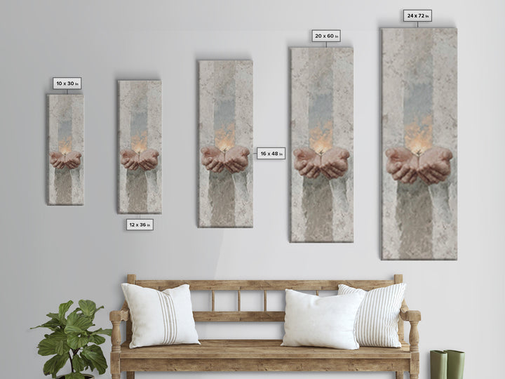 Seed Of Hope – Framed Canvas Print – Narrow Art – Christian Art Canvas – Christian Wall Art – Modern Christian Art – Unique Christian Art