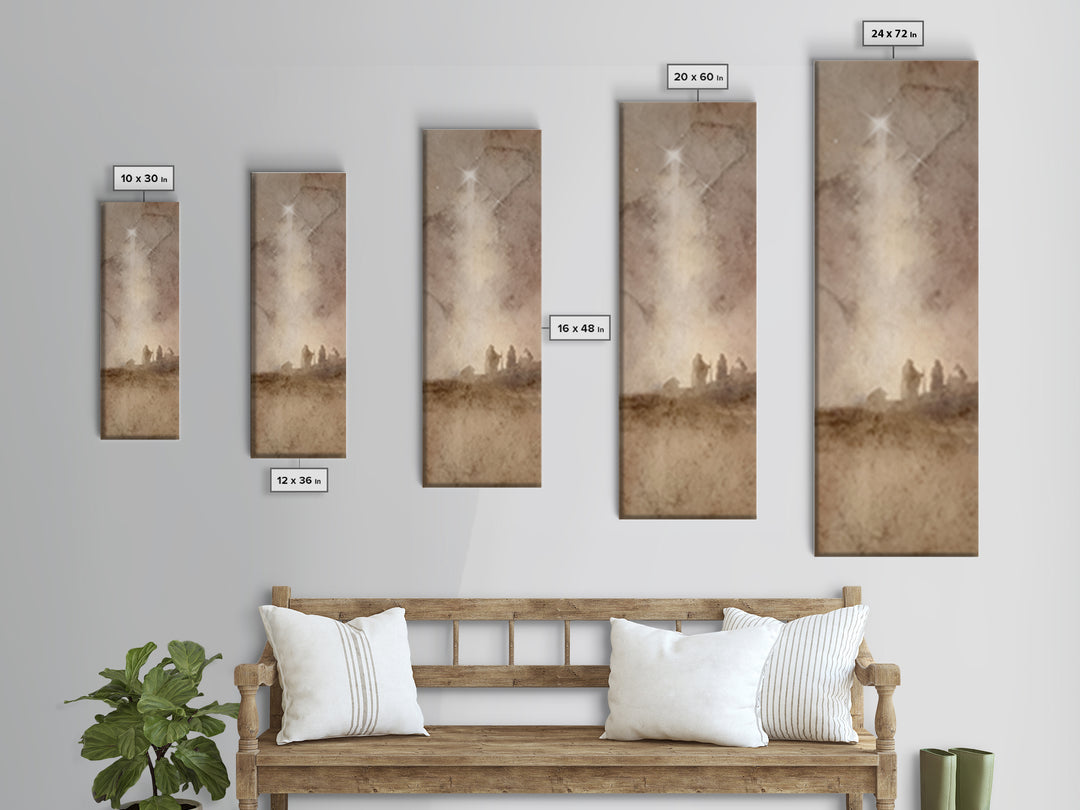 Star Of The Shepherd – Framed Canvas Print – Skinny Art – Christian Wall Art – Christian Art – Christian Art Canvas – Christian Christmas A