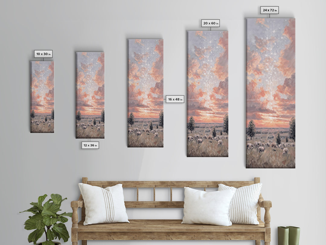 Morning Of Mercy - Framed Canvas Print - Christian Art Canvas - Tall Narrow Wall Art - Christian Wall Art - Jesus Painting - Christian Chri
