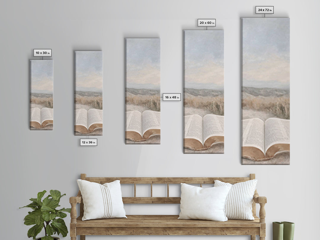 Horizon Of Faith – Framed Canvas Print – Christian Wall Art – Christian Art – Christian Art Canvas – Tall Narrow Wall Art – Christian Decor