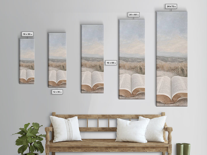 Horizon Of Faith – Framed Canvas Print – Christian Wall Art – Christian Art – Christian Art Canvas – Tall Narrow Wall Art – Christian Decor