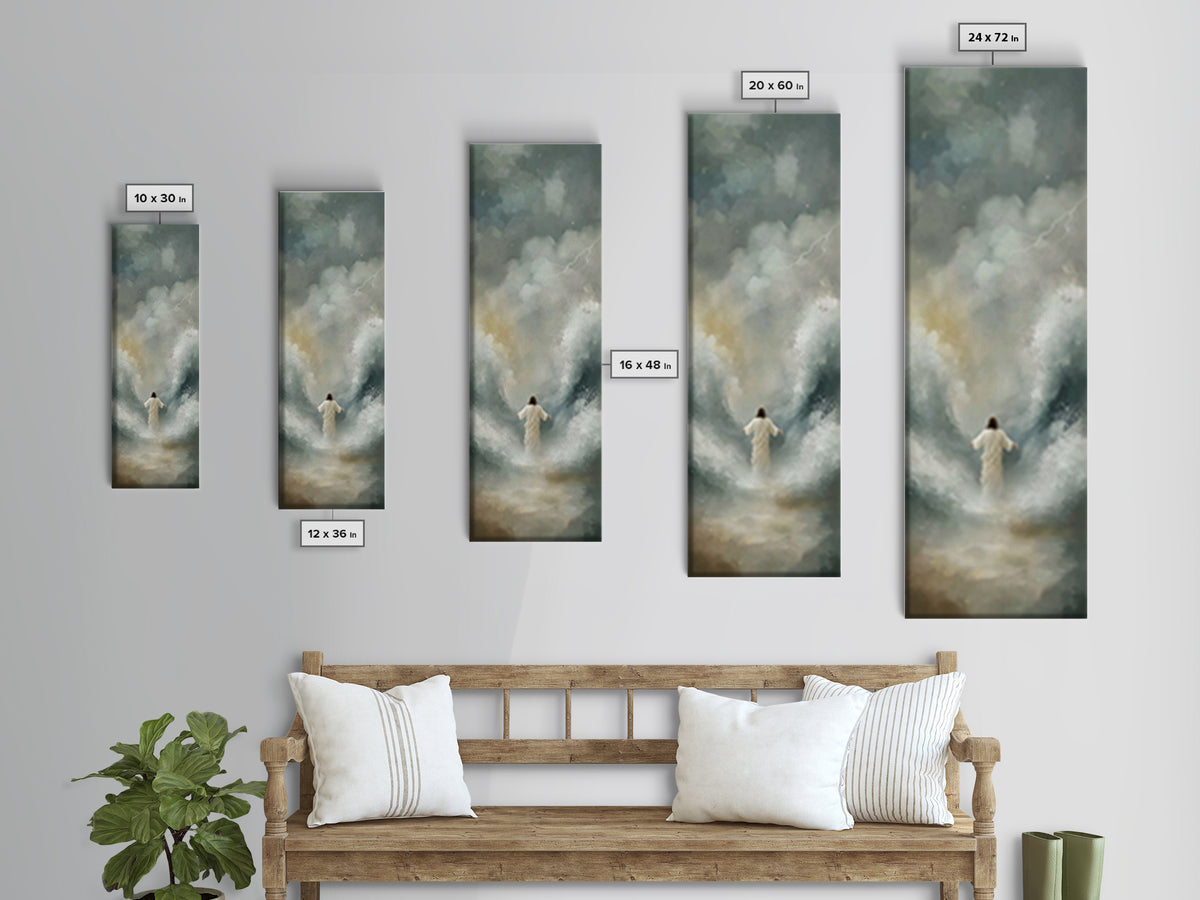 Rising Hope | Framed Canvas Print | Skinny Art | Christian Art Canvas | Jesus Painting | Christian Wall Art | Christmas Art