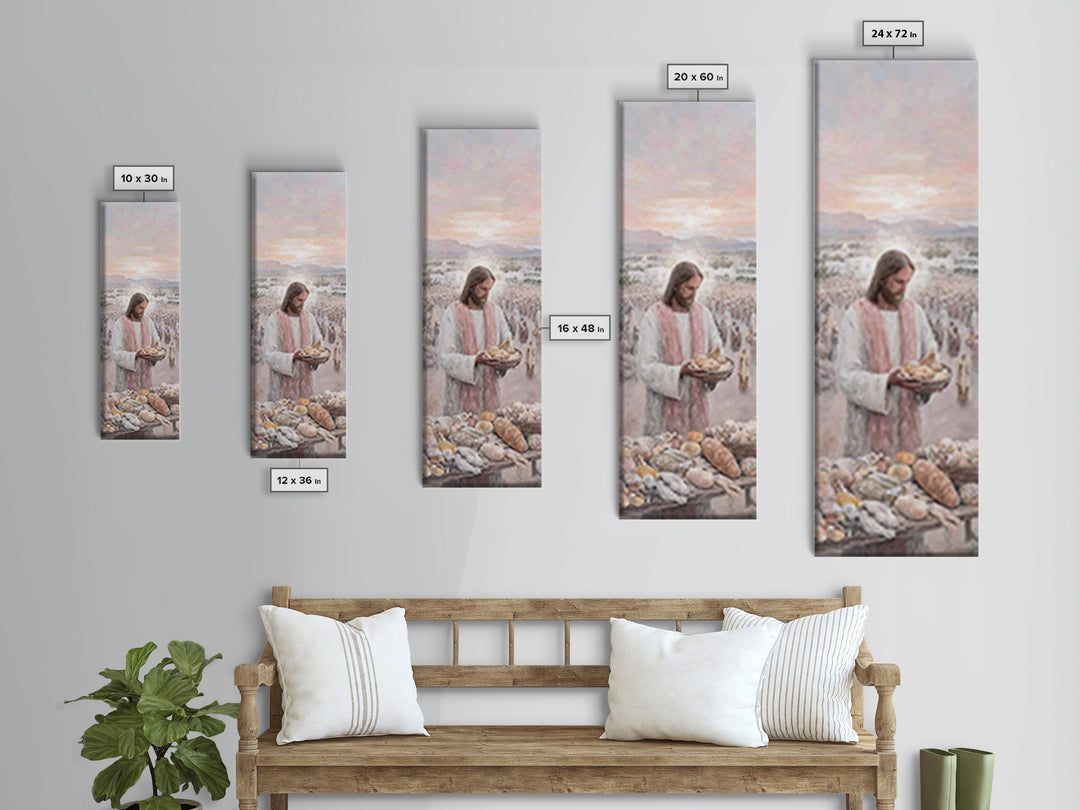 Bread Of Mercy – Framed Canvas Print – Christian Wall Art – Jesus Painting – Christian Art Canvas – Large Christian Painting – Christian De