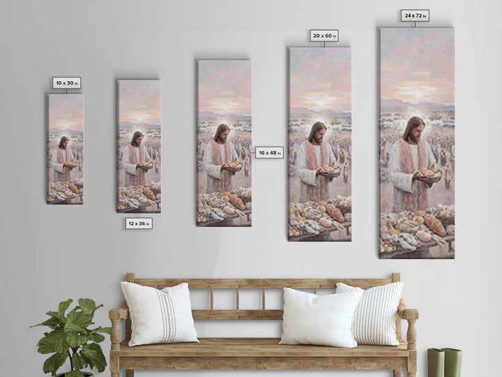 Bread Of Mercy – Framed Canvas Print – Christian Wall Art – Jesus Painting – Christian Art Canvas – Large Christian Painting – Christian De