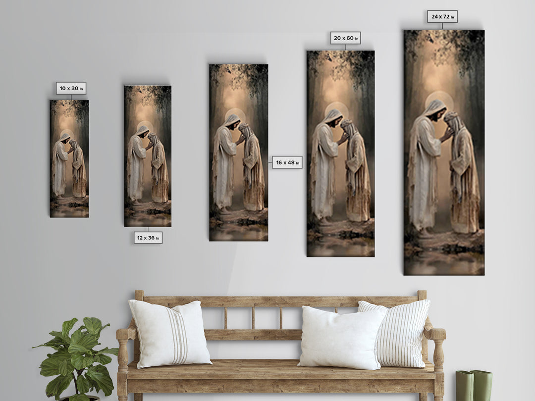 Forest Of Blessings – Framed Canvas Print – Christian Wall Art – Christian Art Canvas – Large Jesus Painting – Christian Painting – Christi