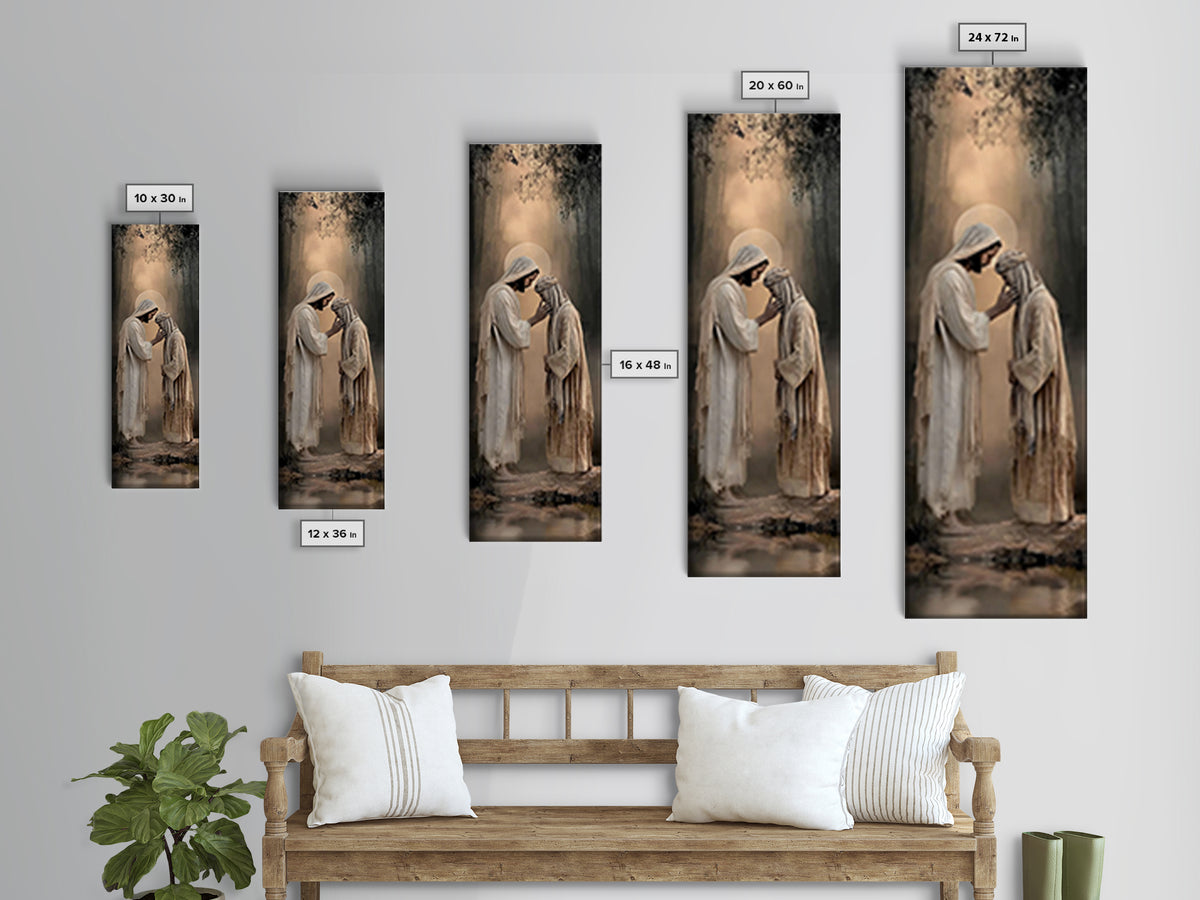 Forest Of Blessings – Framed Canvas Print – Christian Wall Art – Christian Art Canvas – Large Jesus Painting – Christian Painting – Christi