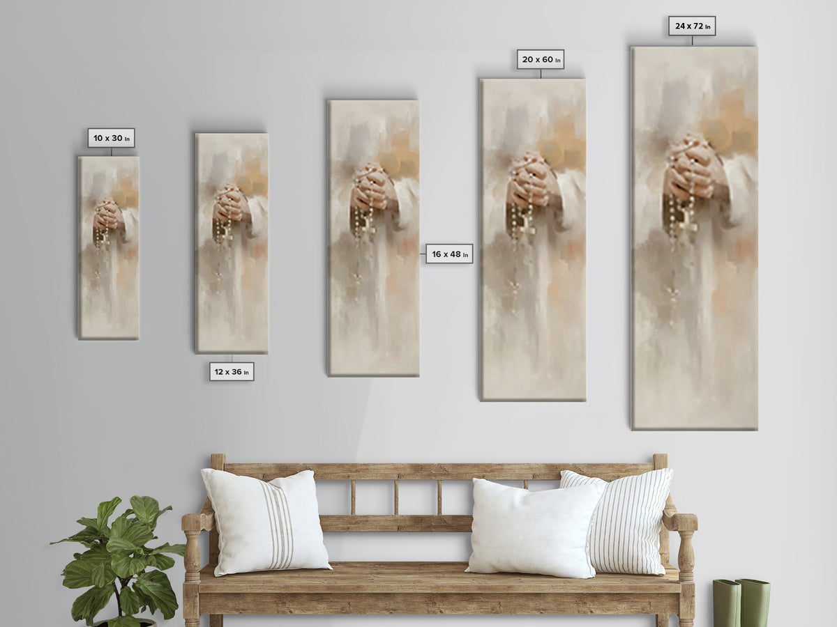 Grace In Stillness – Framed Canvas Print – Christian Art – Christian Wall Art – Christian Art Canvas – Skinny Art – Christian Gift – Christ