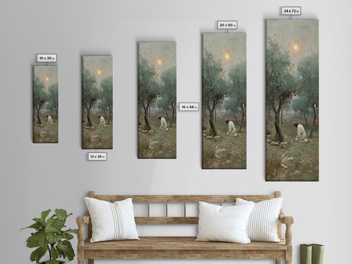 Dawn Of Salvation – Framed Canvas Print – Jesus Painting – Christian Wall Art – Tall Narrow Wall Art – Christian Art Canvas
