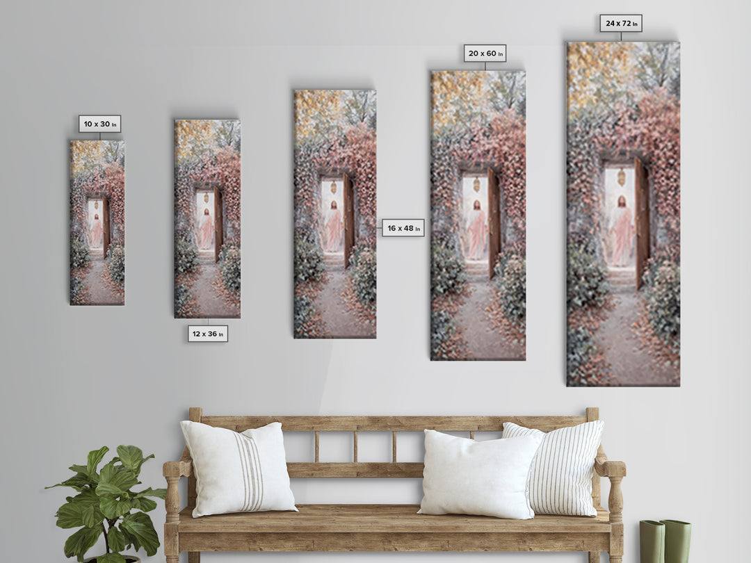 Lantern Of Hope – Framed Canvas Print – Christian Art Print – Christian Wall Art – Skinny Art – Jesus Painting