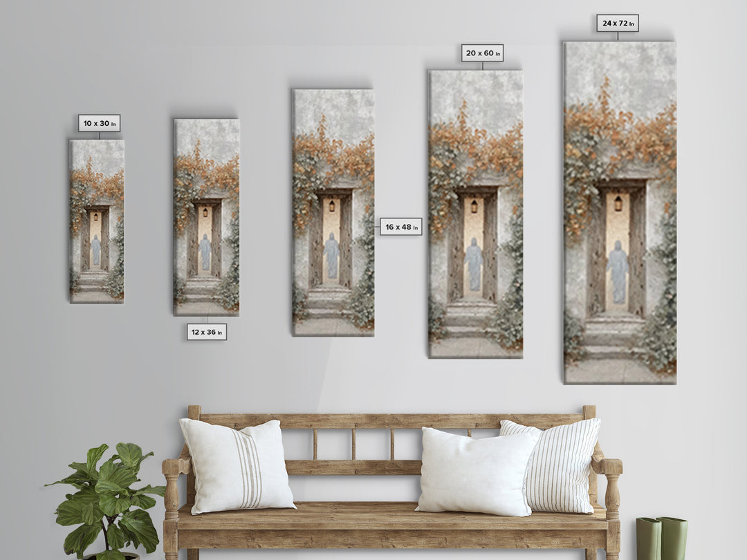 Everlasting Welcome Home – Framed Canvas Print – Christian Art Canvas – Narrow Art – Jesus Painting – Christian Wall Art