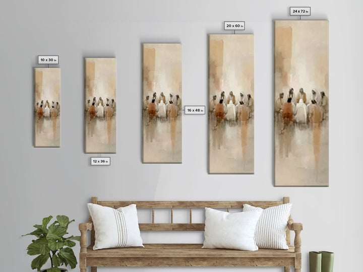 Circle Of Mercy – Framed Canvas Print – Tall Narrow Wall Art – Christian Art Canvas – Christian Wall Art – Jesus Painting – Christian Decor