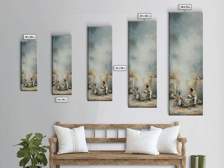 Ancient Well Grace – Framed Canvas Print – Tall Skinny Art Print – Christian Art Canvas – Christian Wall Art – Christian Painting – Christi