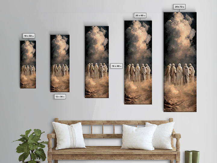 Eternal Teaching | Framed Canvas Print | Narrow Art | Christian Art Canvas | Christian Wall Art | Jesus Painting | Christmas Art