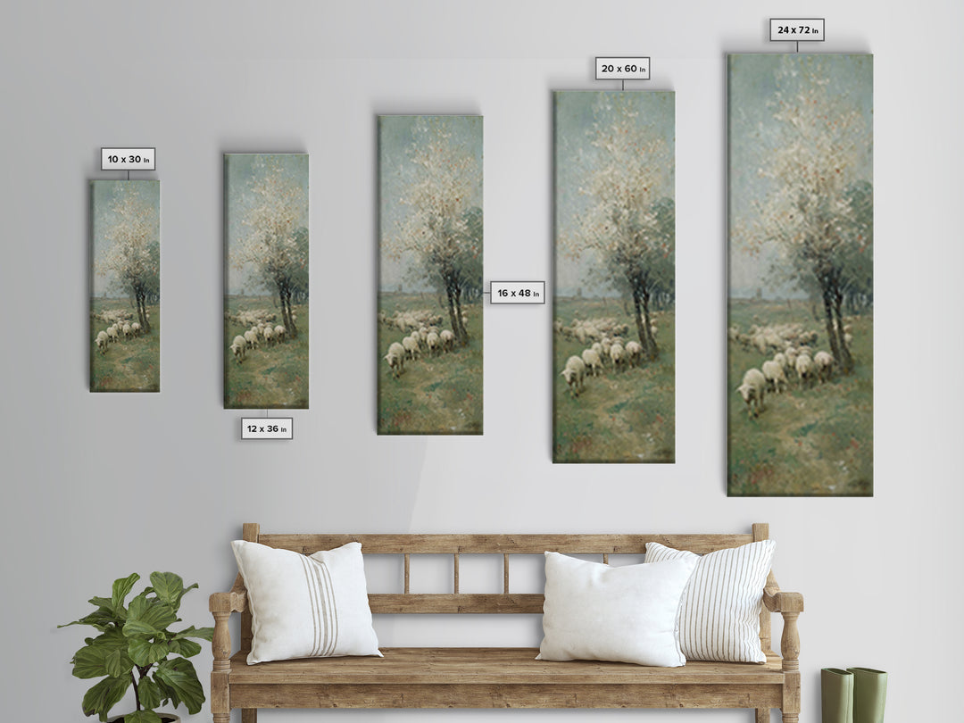 Fields Of Covenant – Framed Canvas Print – Christian Art Canvas – Christian Art – Christian Wall Art – Jesus Painting – Narrow Art