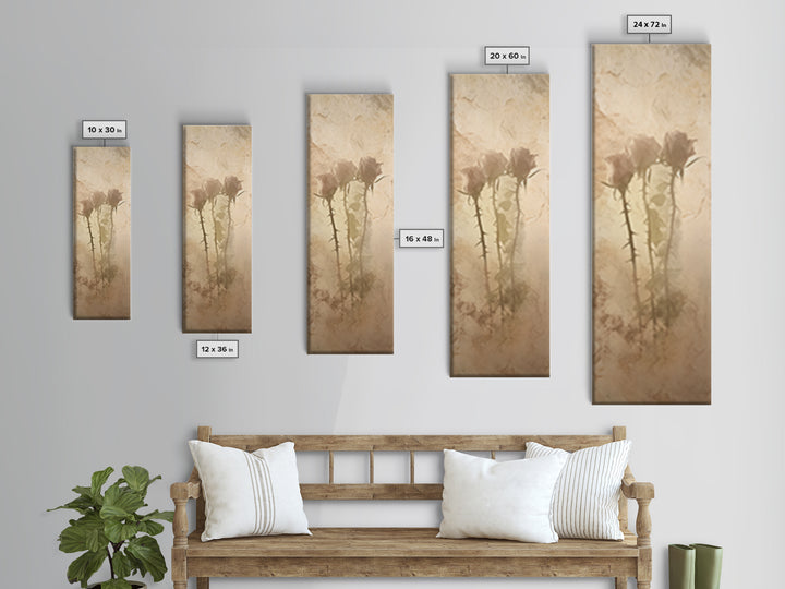 Thorns Of Mercy | Framed Canvas Print | Skinny Art | Christian Art Canvas | Christian Wall Art | Subtle Christian Art | Modern Christian Ar