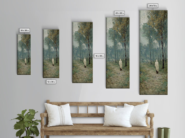 Stillness Of Eden - Framed Canvas Print - Christian Art Canvas - Jesus Painting - Narrow Art - Christian Wall Art