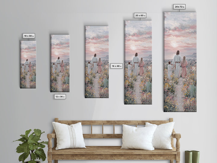 Field Of Blessings – Framed Canvas Print – Christian Wall Art – Christian Painting – Narrow Art – Framed Christmas Art – Jesus Painting