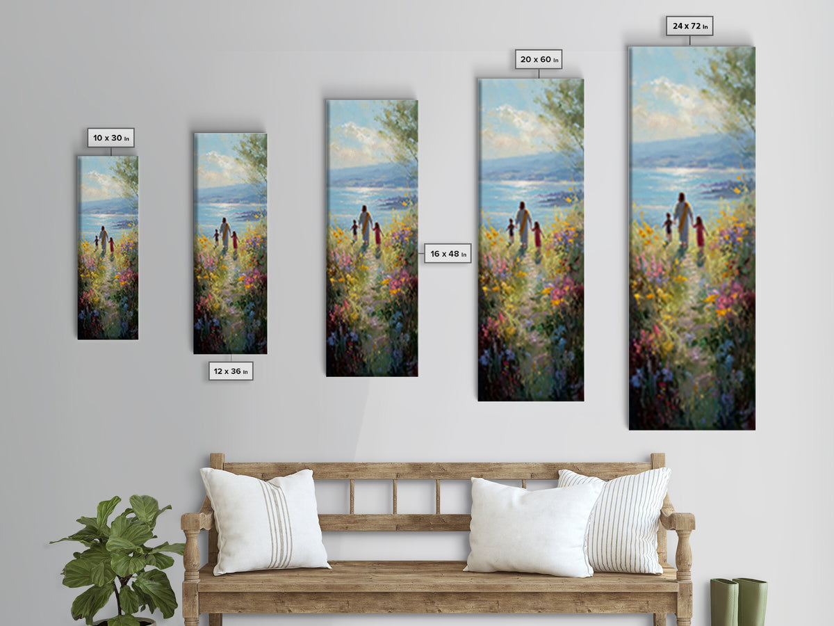 Path Of Grace – Framed Canvas Print – Christian Wall Art – Jesus Painting – Narrow Art – Christian Art Canvas – Christian Christmas Art – C