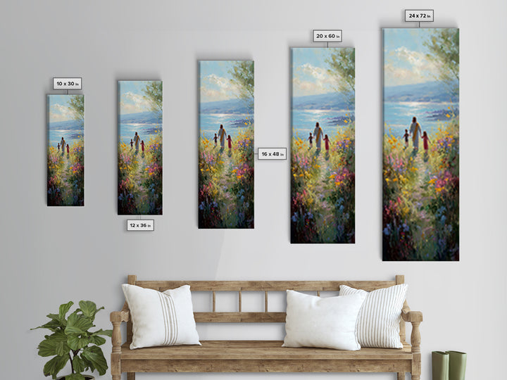 Path Of Grace – Framed Canvas Print – Christian Wall Art – Jesus Painting – Narrow Art – Christian Art Canvas – Christian Christmas Art – C