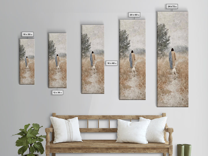 Dawn Of Promise | Framed Canvas Print | Skinny Art | Christian Art Canvas | Christian Wall Art | Jesus Painting | Christmas Art