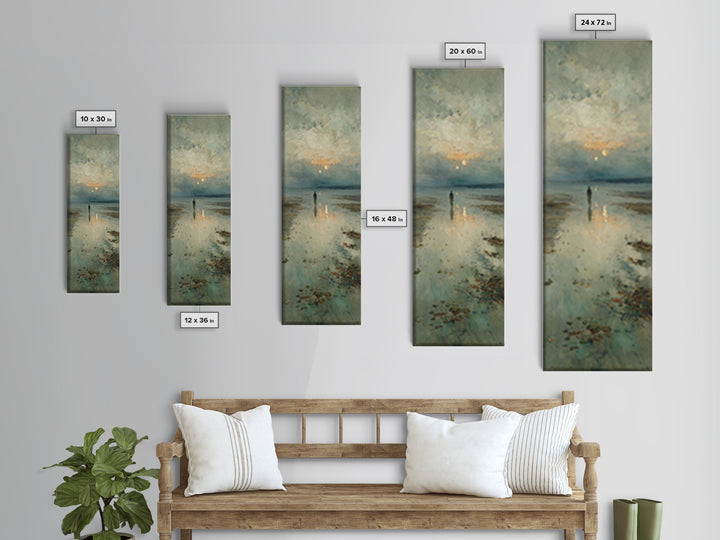 Light Of Peace – Framed Canvas Print – Narrow Art – Christian Wall Art – Jesus Painting – Christian Art Canvas – Christmas Art