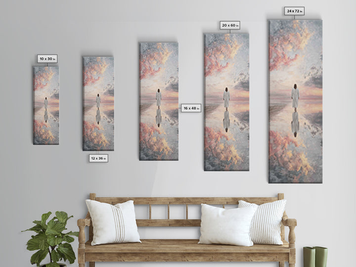 Shepherd’s Comfort – Framed Canvas Print – Skinny Art – Christian Art Canvas – Jesus Painting – Christian Wall Art – Christmas Art