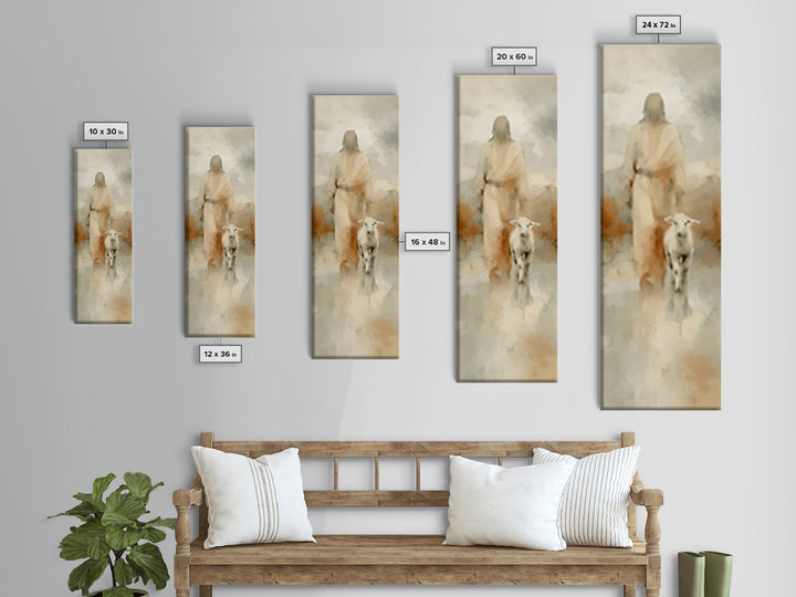 Soft Glory – Framed Canvas Print – Skinny Art – Christian Wall Art – Jesus Painting – Christian Art Canvas – Christmas Art
