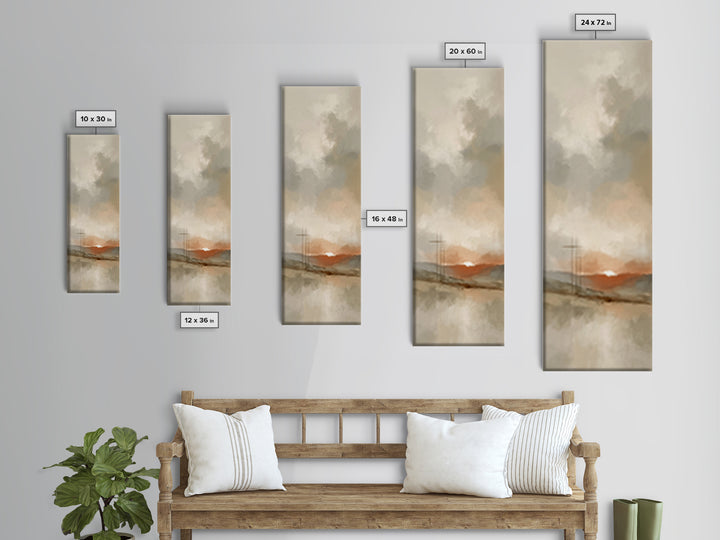 Threefold Mercy – Framed Canvas Print – Skinny Art – Christian Wall Art – Modern Christian Painting – Christian Art Canvas – Christian Gift
