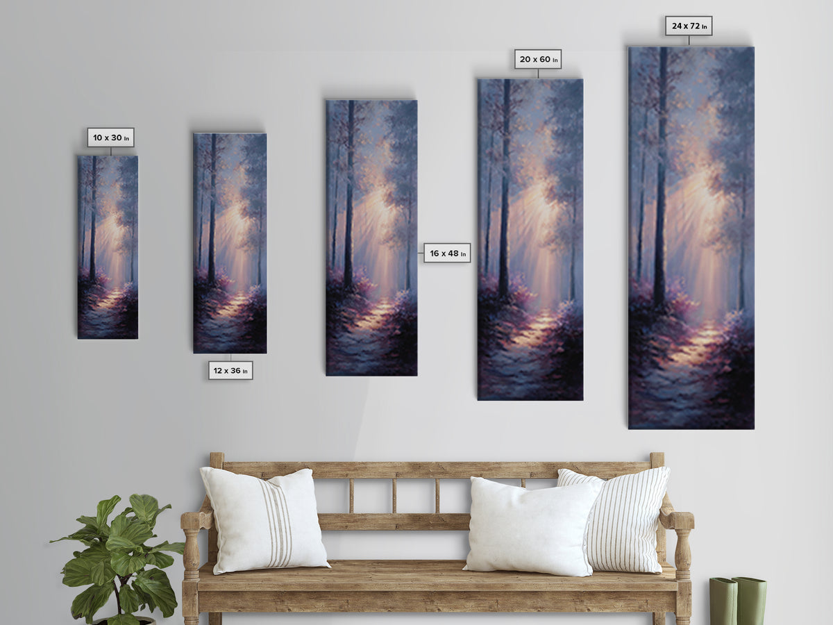 Forest Of Glory – Framed Canvas Print – Tall Narrow Wall Art – Christian Painting – Christian Art – Christian Art Canvas – Christian Wall A