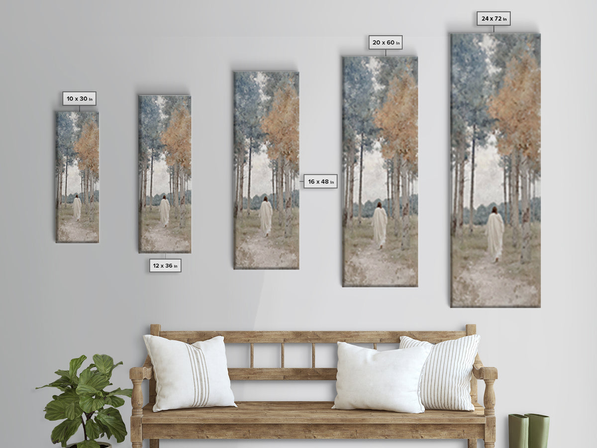 Morning Hope Way | Framed Canvas Print | Skinny Art | Christian Wall Art | Christian Painting | Christian Art Canvas | Christian Gift