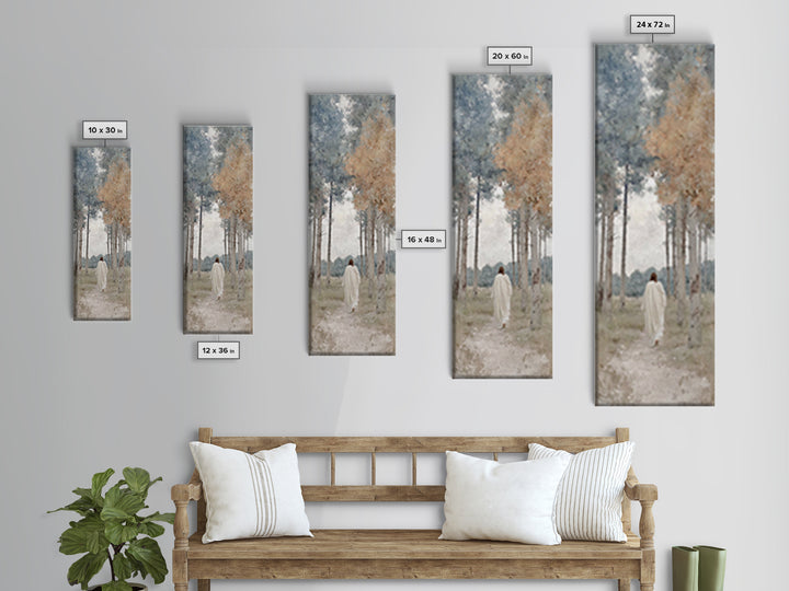 Morning Hope Way | Framed Canvas Print | Skinny Art | Christian Wall Art | Christian Painting | Christian Art Canvas | Christian Gift