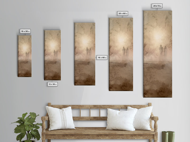 Sacred Horizon | Framed Canvas Print | Christian Wall Art | Tall Skinny Art Print | Christian Art Canvas | Christmas Art