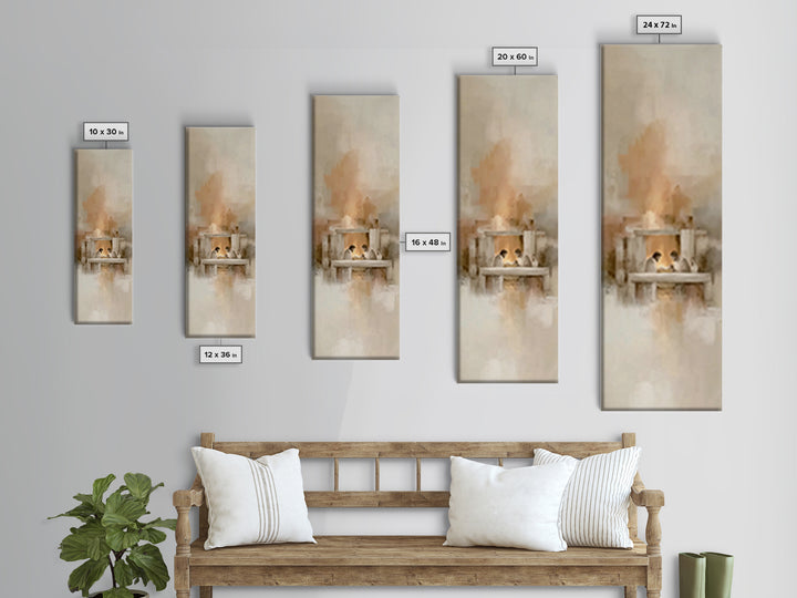 Holy Family Radiance – Framed Canvas Print – Tall Narrow Wall Art – Christian Art Canvas – Modern Christian Art – Christmas Art – Christian