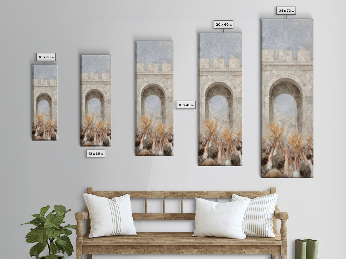 Wheat Offering Praise – Framed Canvas Print – Narrow Art – Christian Art Canvas – Christian Wall Art – Christmas Art – Christian Gift Ideas