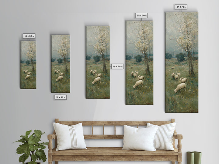 Blossom Field Mercy – Framed Canvas Print – Skinny Art – Christian Art Print – Christian Wall Art – Jesus Painting – Christian Art
