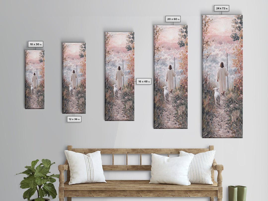 Morning Of Hope | Framed Canvas Print | Skinny Art | Christian Art Print | Jesus Canvas Art | Christian Painting | Christmas Wall Art