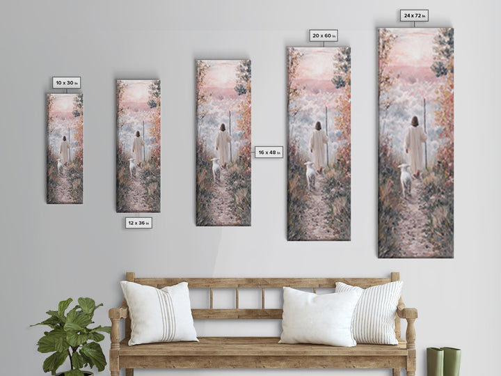 Morning Of Hope | Framed Canvas Print | Skinny Art | Christian Art Print | Jesus Canvas Art | Christian Painting | Christmas Wall Art