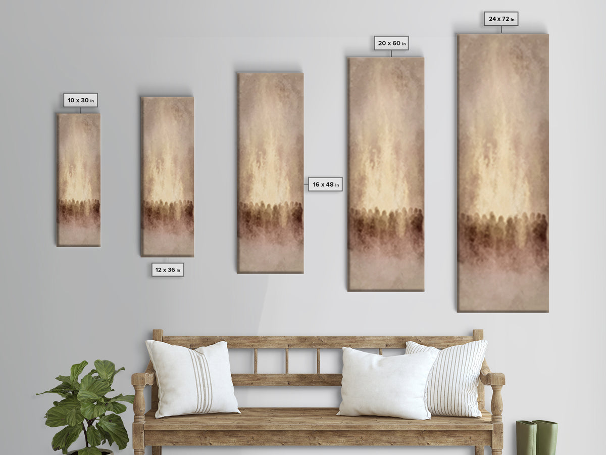 Heaven’s Gentle Path – Framed Canvas Print – Skinny Art – Christian Painting – Jesus Wall Art – Christian Art Gift – Christmas Art Prints