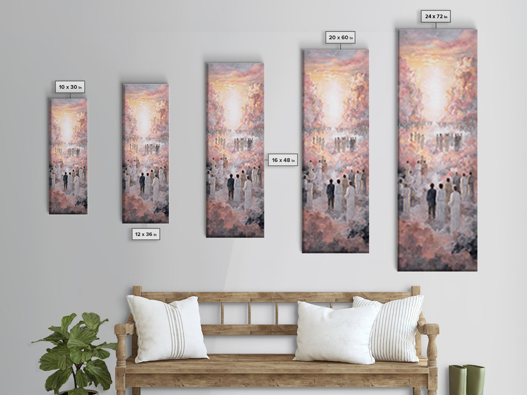 Path Of Glory – Framed Canvas Print – Narrow Art – Christian Art Print – Christian Wall Art – Christian Christmas Art – Jesus Painting – Ch
