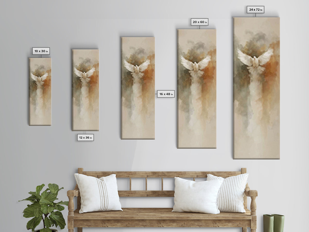 Spirit Of Glory – Framed Canvas Print – Christian Art Print – Christian Wall Art – Skinny Art – Christian Christmas Art – Christian Art Can