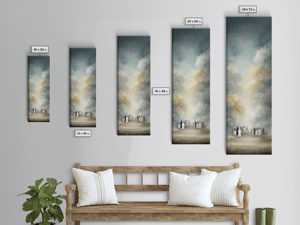 Rising Glory Vision – Framed Canvas Print – Skinny Art – Christian Art Canvas – Christian Art – Jesus Painting – Christian Wall Art – Chris